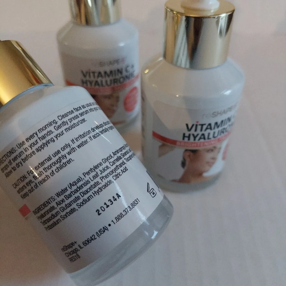 3Pcs ReShape+ Vitamin Hyaluronic Face SERUM 2 FL Oz Rough SKIN - Picture 2 of 2
